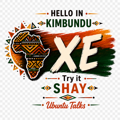 Ubuntu Talks Tsonga Hello Hoodie — XEWANI (Design 1)