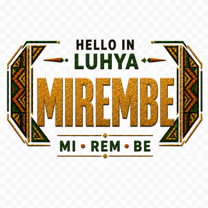 Ubuntu Talks Luhya Hello Bucket Hat — MIREMBE