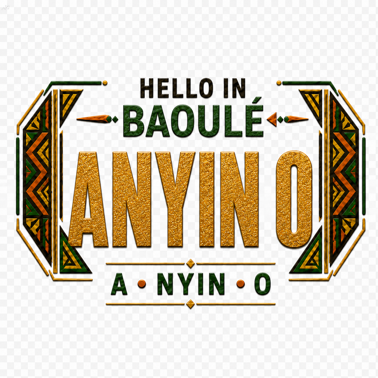 Ubuntu Talks Baoulé Hello Bucket Hat — ANYIN O