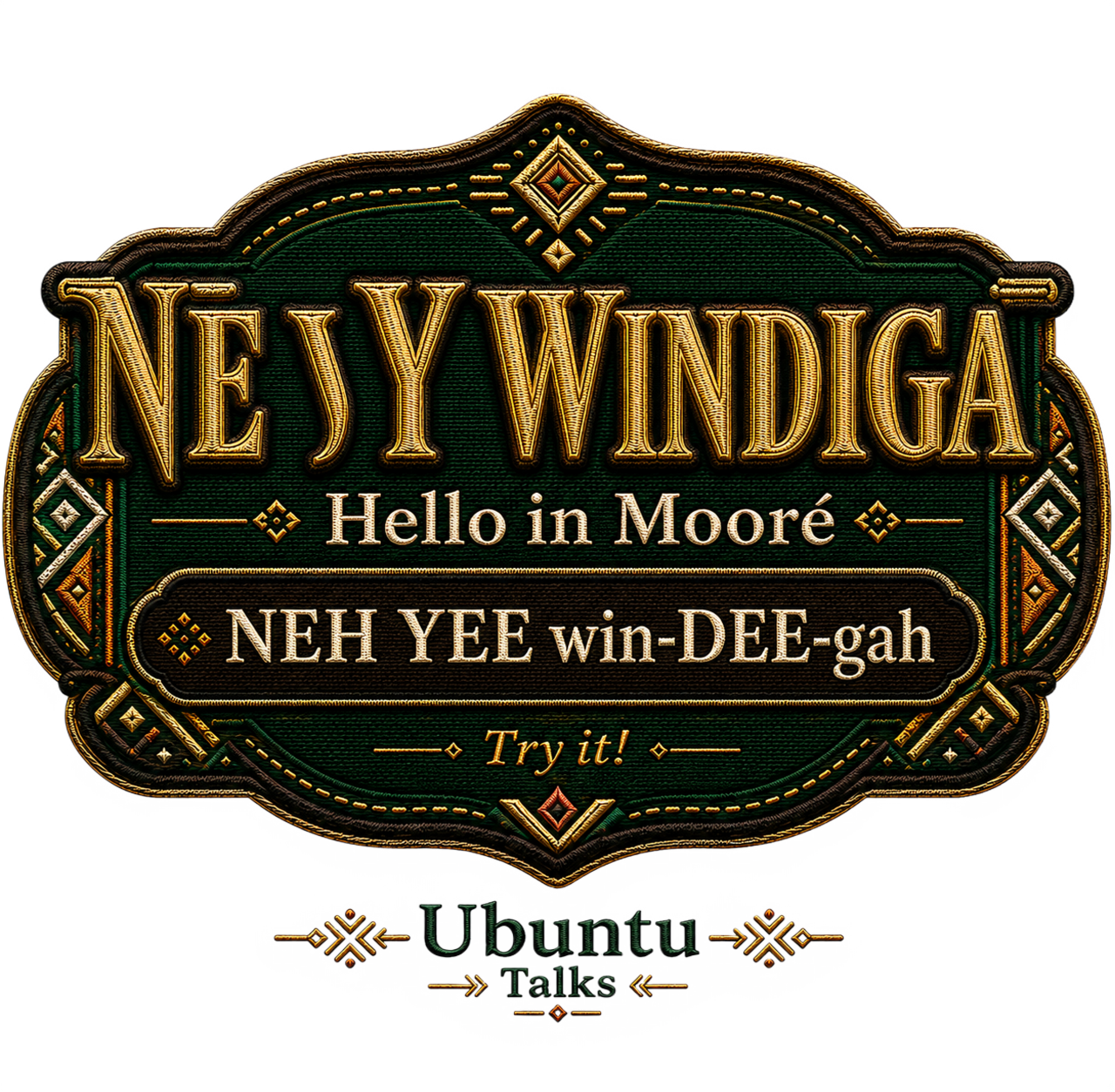 Ubuntu Talks Tiv Hello design — M SUGH U