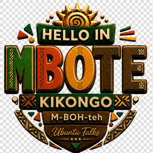 Ubuntu Talks Ibibio Hello Hoodie — MMEKÒM (Design 4)