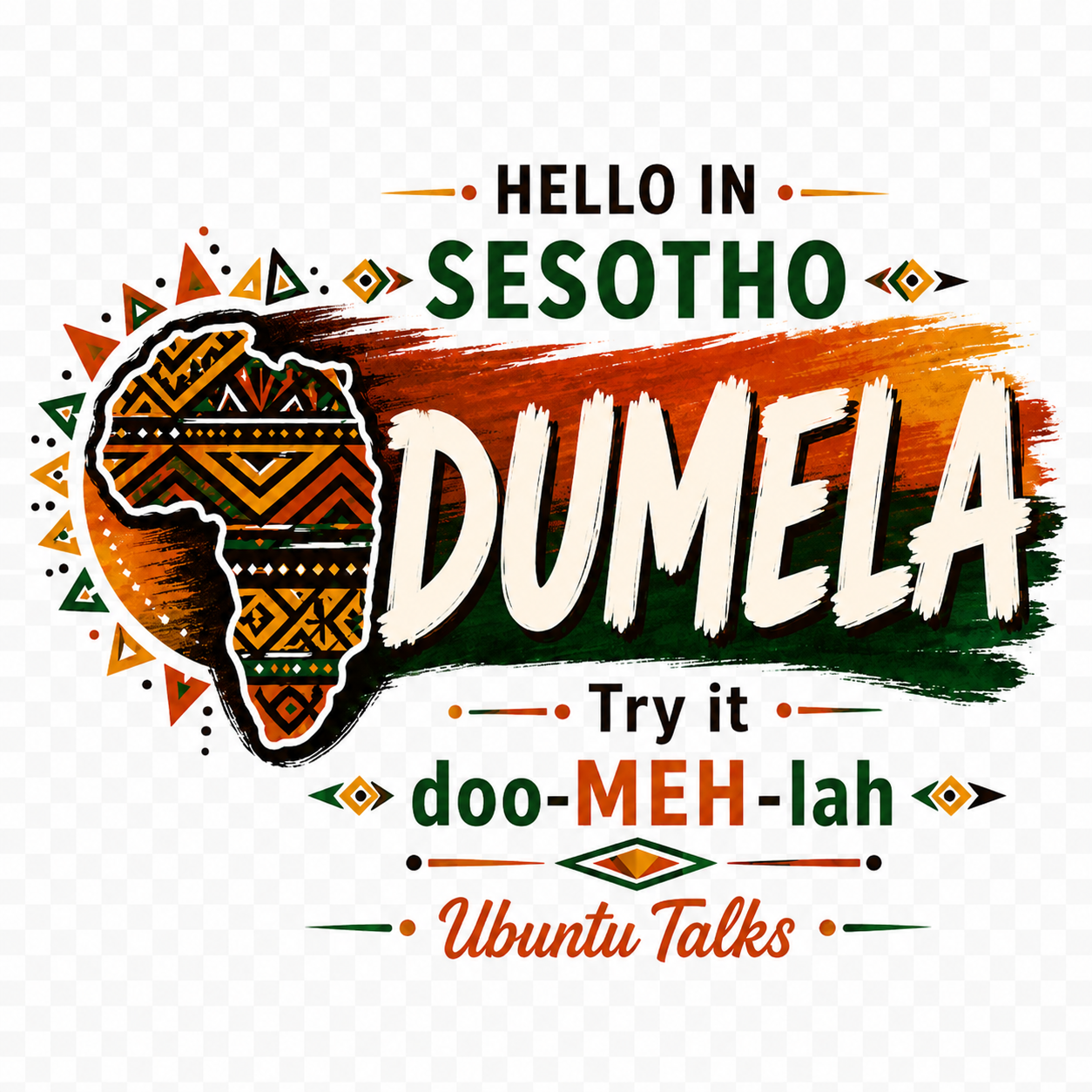 Ubuntu Talks Igala Hello Hoodie — AGBÁ (Design 1)
