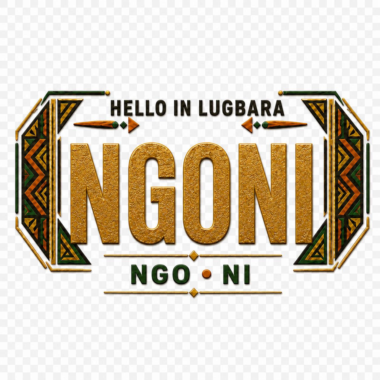 Ubuntu Talks Lugbara Hello Bucket Hat — NGONI