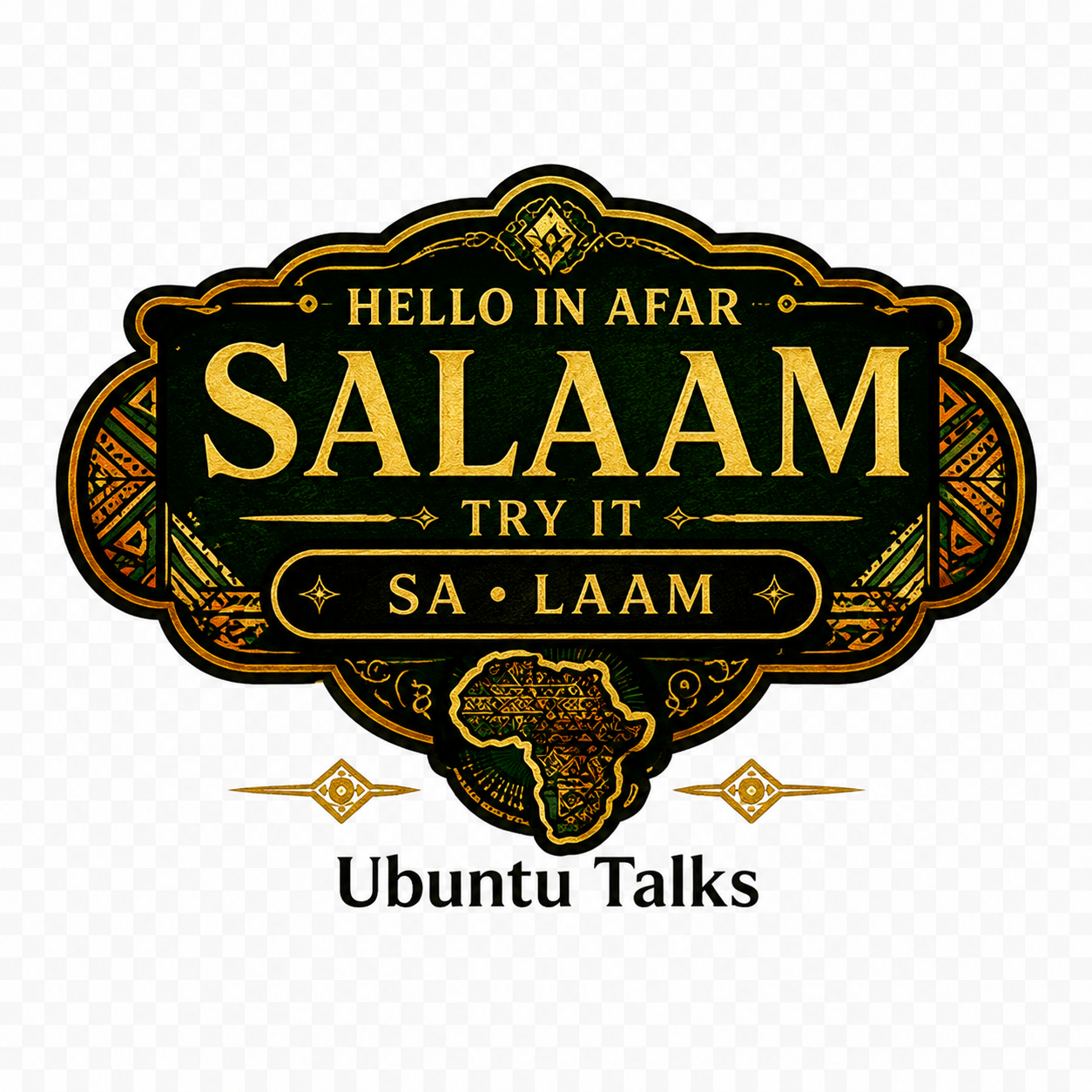 Ubuntu Talks Afar Hello T-Shirt — SALAAM