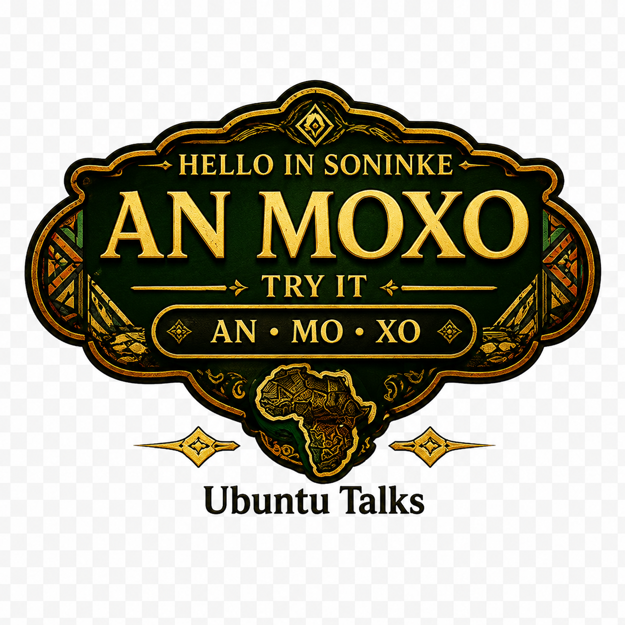 Ubuntu Talks Soninke Hello T-Shirt — AN MOXO