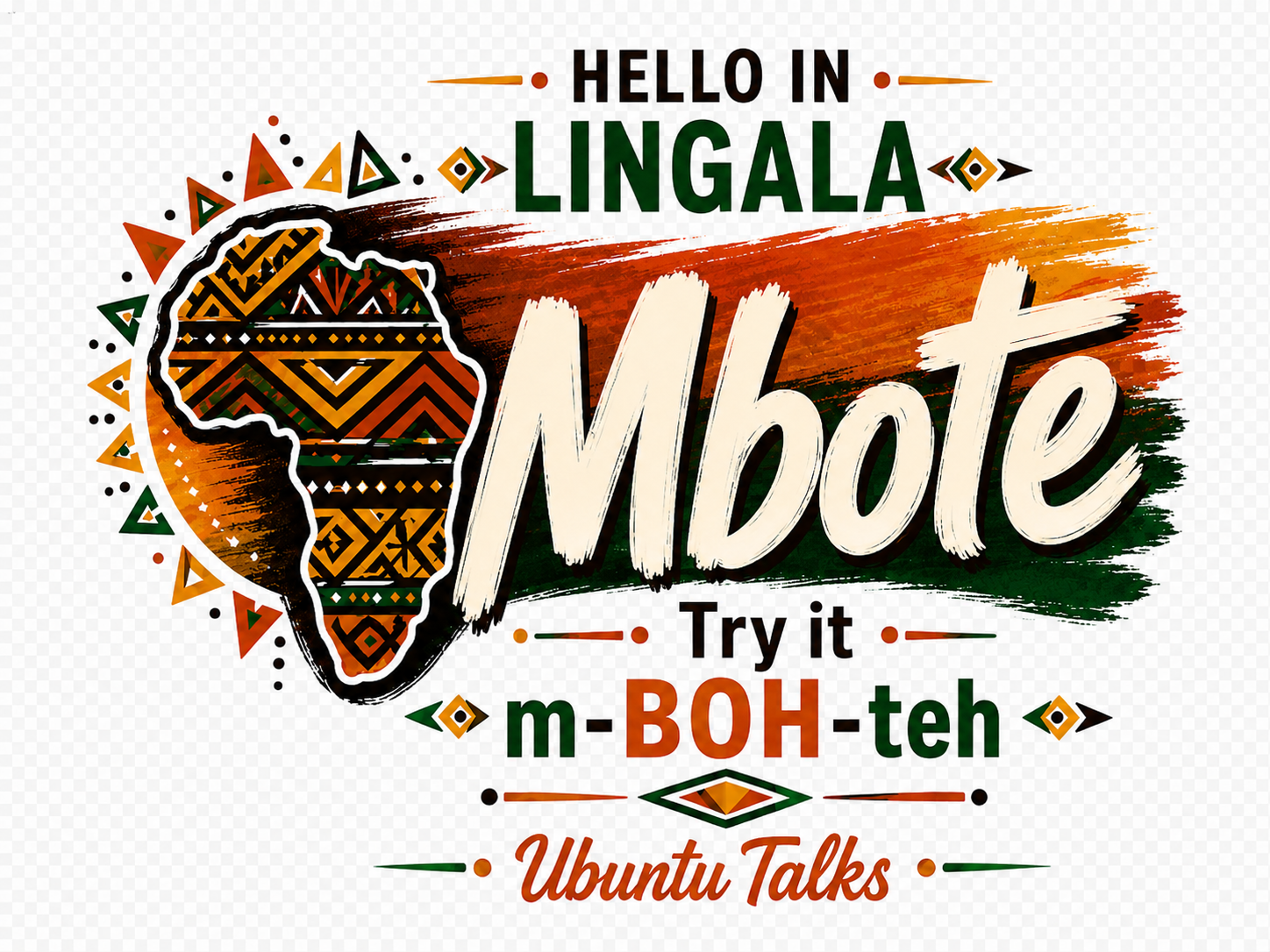 Ubuntu Talks Kalenjin Hello Hoodie — JOREN (Design 1)