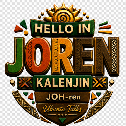 Ubuntu Talks Kalenjin Hello Hoodie — JOREN (Design 4)