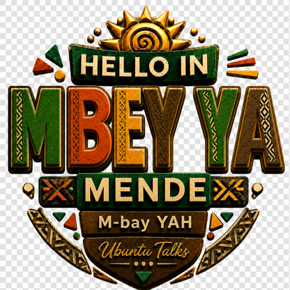 Ubuntu Talks Mende Hello Hoodie — BOA (Design 4)