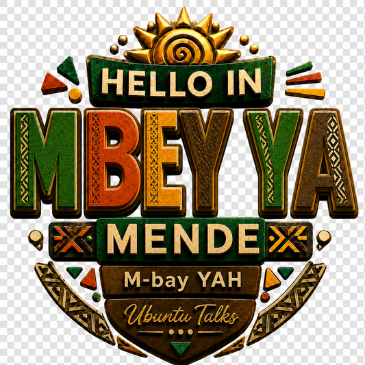 Ubuntu Talks Mende Hello Hoodie — BOA (Design 4)