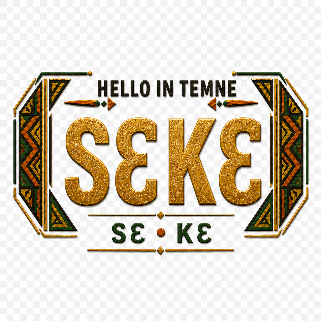 Ubuntu Talks Temne Hello Bucket Hat — SƐKƐ