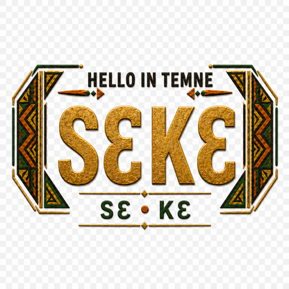 Ubuntu Talks Temne Hello Bucket Hat — SƐKƐ