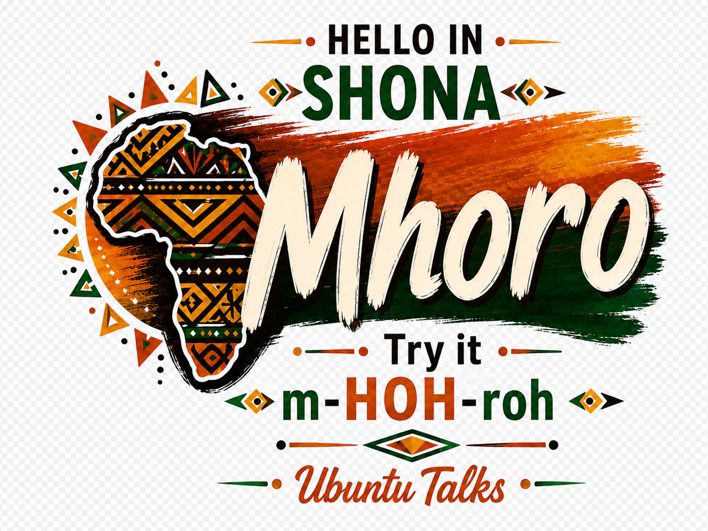 Ubuntu Talks Temne Hello Hoodie — SƐKƐ (Design 1)