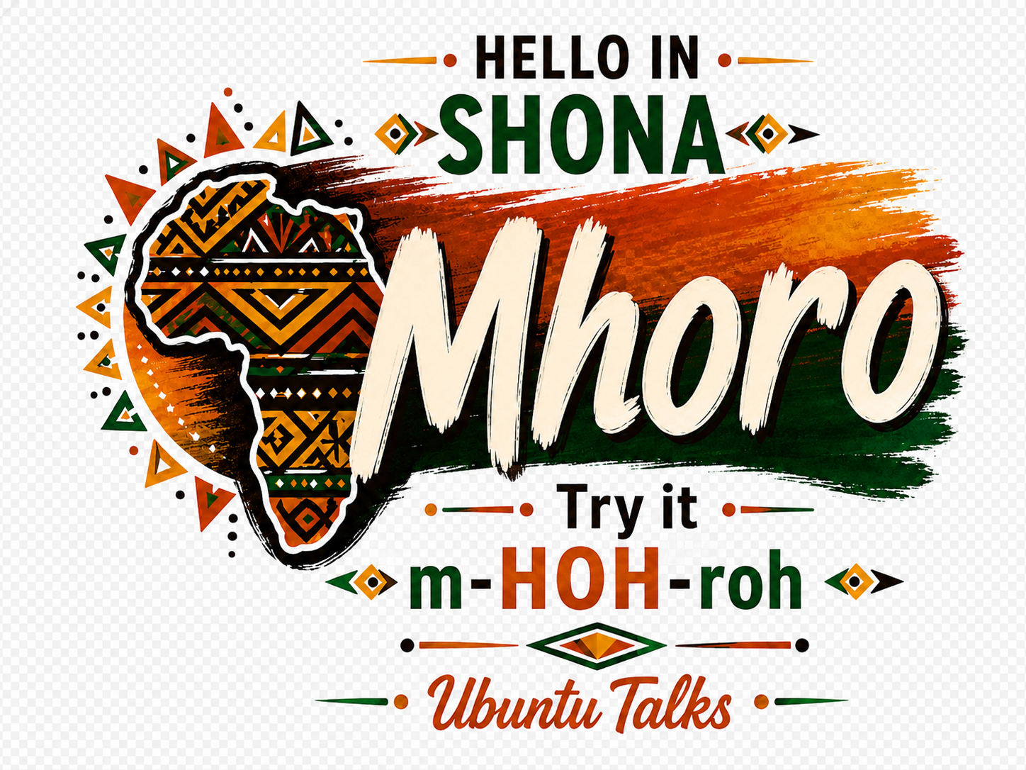 Ubuntu Talks Temne Hello Hoodie — SƐKƐ (Design 1)