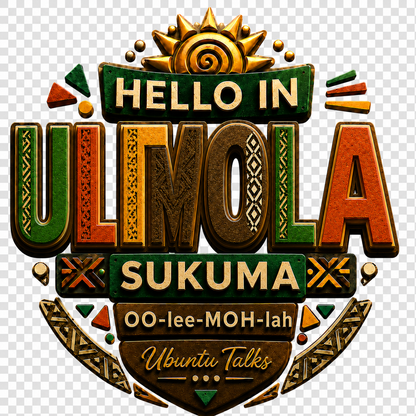 Ubuntu Talks Sukuma Hello Hoodie — ULIMOLA (Design 4)