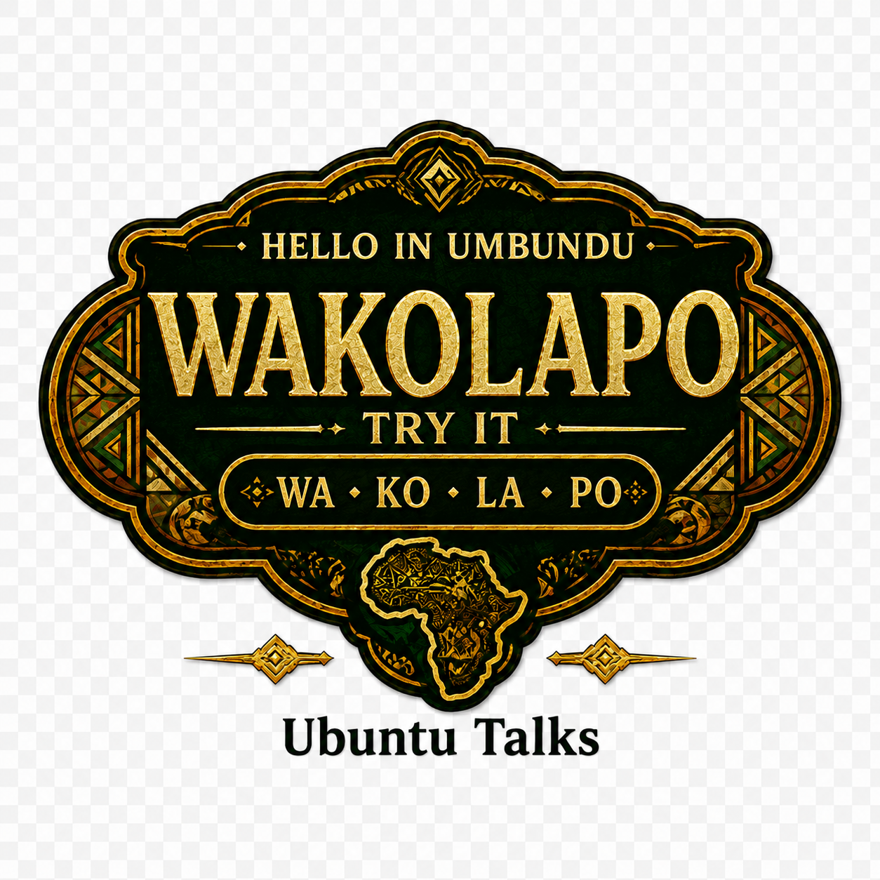 Ubuntu Talks Umbundu Hello T-Shirt — WAKOLAPO