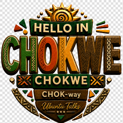 Ubuntu Talks Chokwe Hello Hoodie — KUCHI (Design 4)