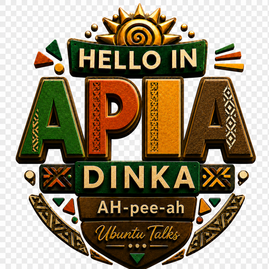 Ubuntu Talks Dinka Hello Hoodie — APIA (Design 4)