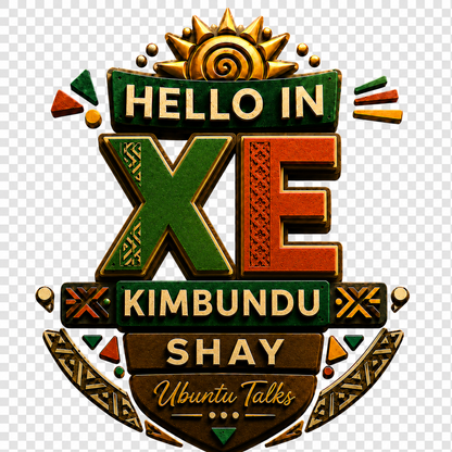 Ubuntu Talks Kimbundu Hello Hoodie — XE (Design 4)