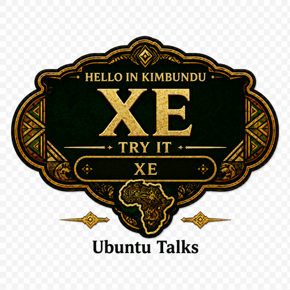 Ubuntu Talks Kimbundu Hello T-Shirt — XE