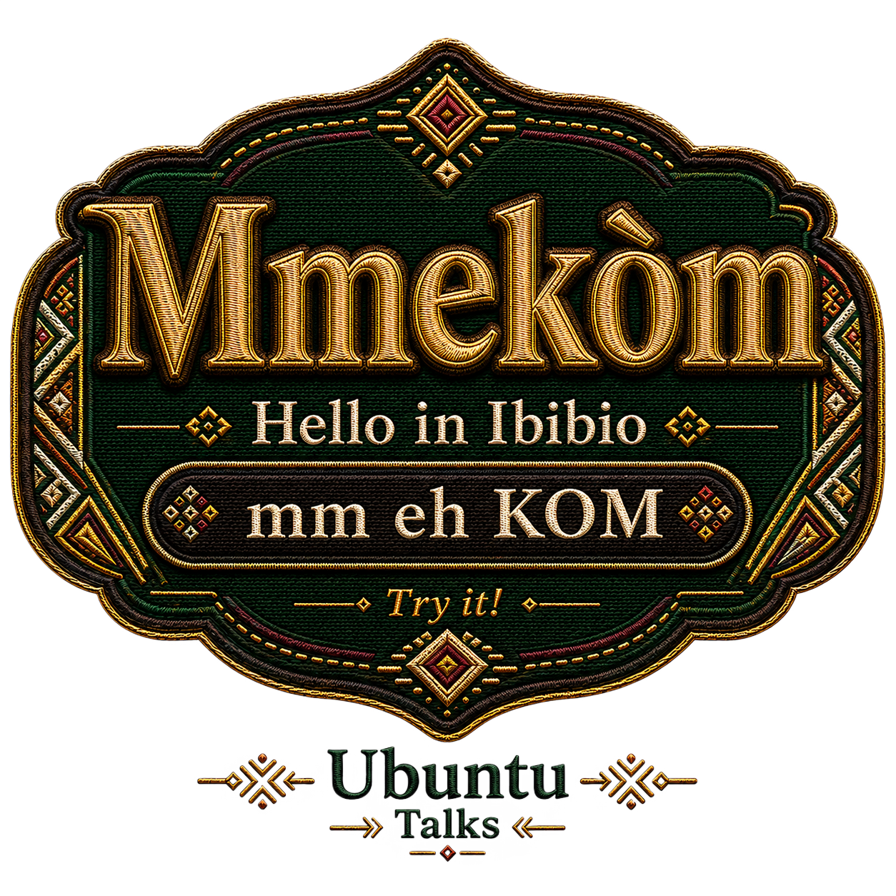 Ubuntu Talks Kimbundu Hello design — XE