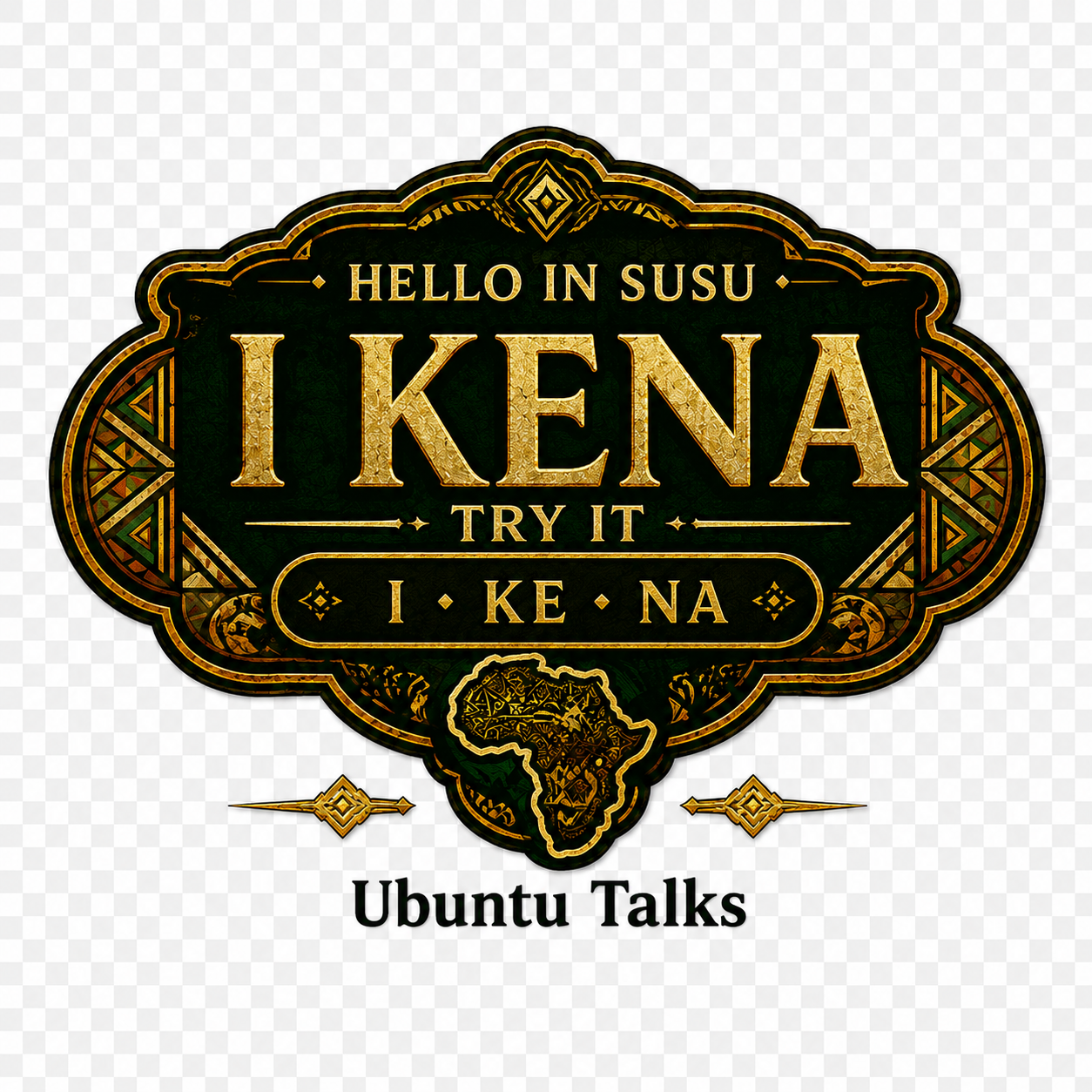 Ubuntu Talks Susu Hello T-Shirt — I KENA