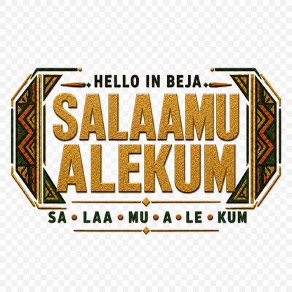 Ubuntu Talks Beja Hello Bucket Hat — SALAAMU ALEKUM