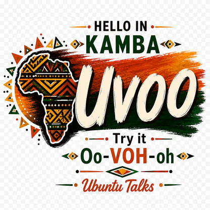 Ubuntu Talks Beja Hello Hoodie — SALAAMU ALEKUM (Design 1)