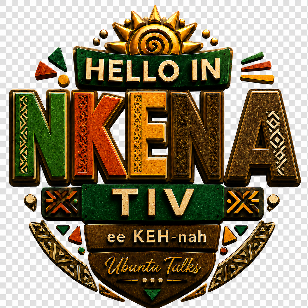 Ubuntu Talks Beja Hello Hoodie — SALAAMU ALEKUM (Design 4)
