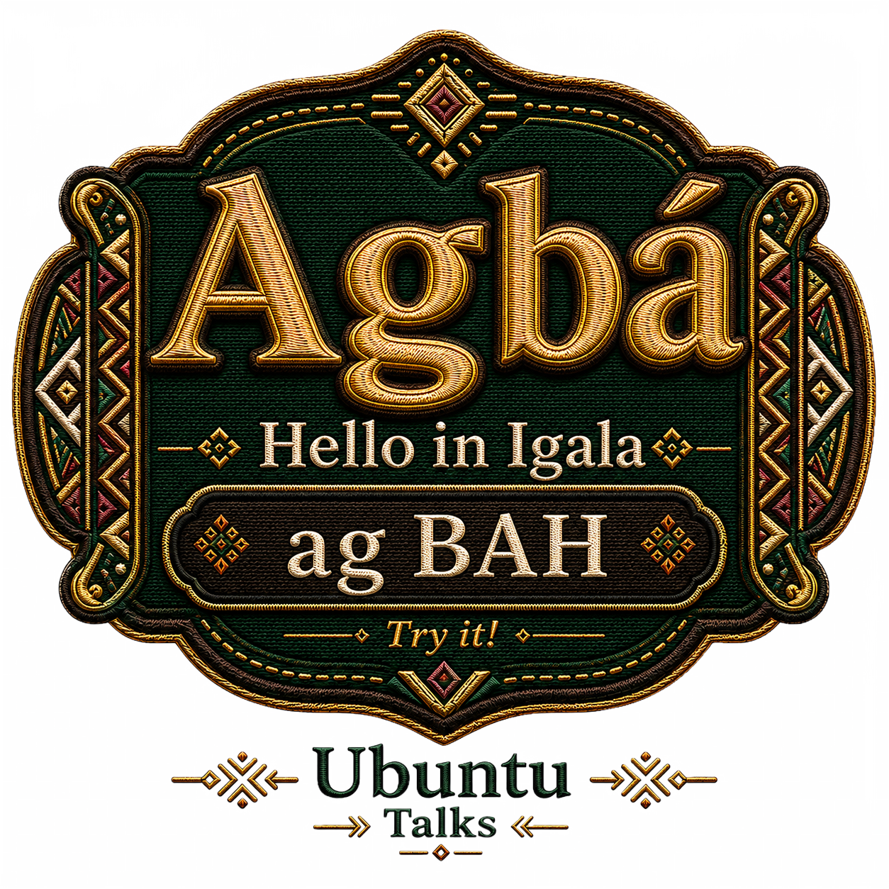 Ubuntu Talks Beja Hello design — SALAAMU ALEKUM