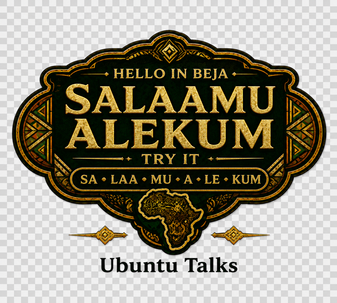 Ubuntu Talks Beja Hello design — SALAAMU ALEKUM