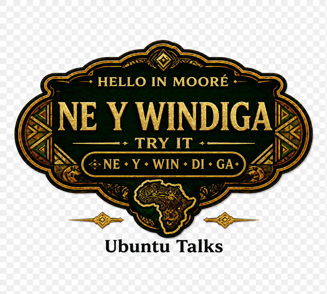 Ubuntu Talks Mooré Hello design — NE Y WINDIGA