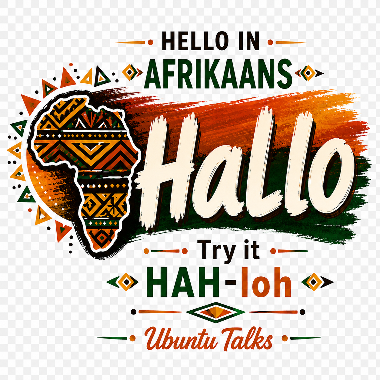 Ubuntu Talks Zarma Hello Hoodie — FOFO (Design 1)