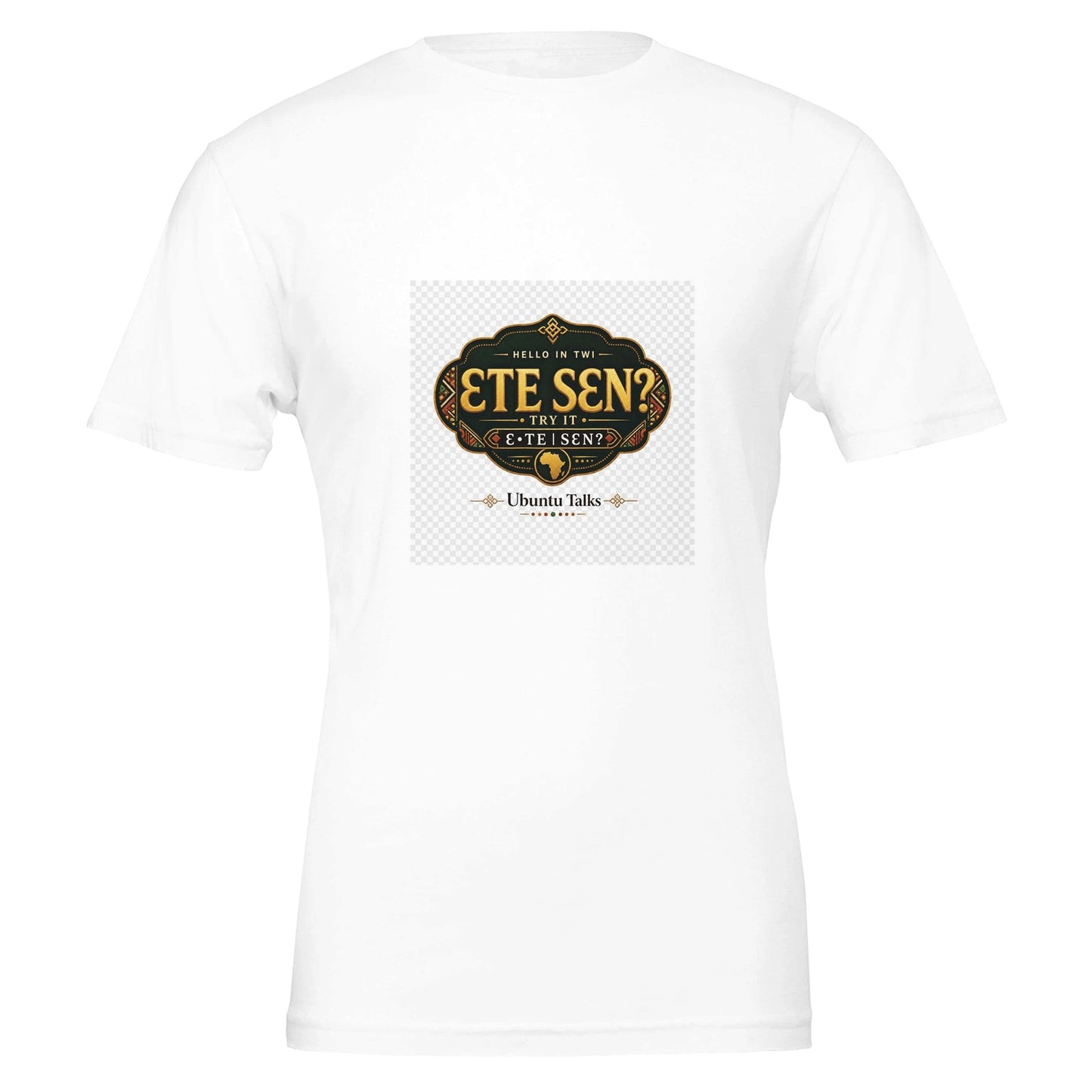 Ubuntu Talks Oromo Hello T-Shirt — AKKAM — Gelato product mockup