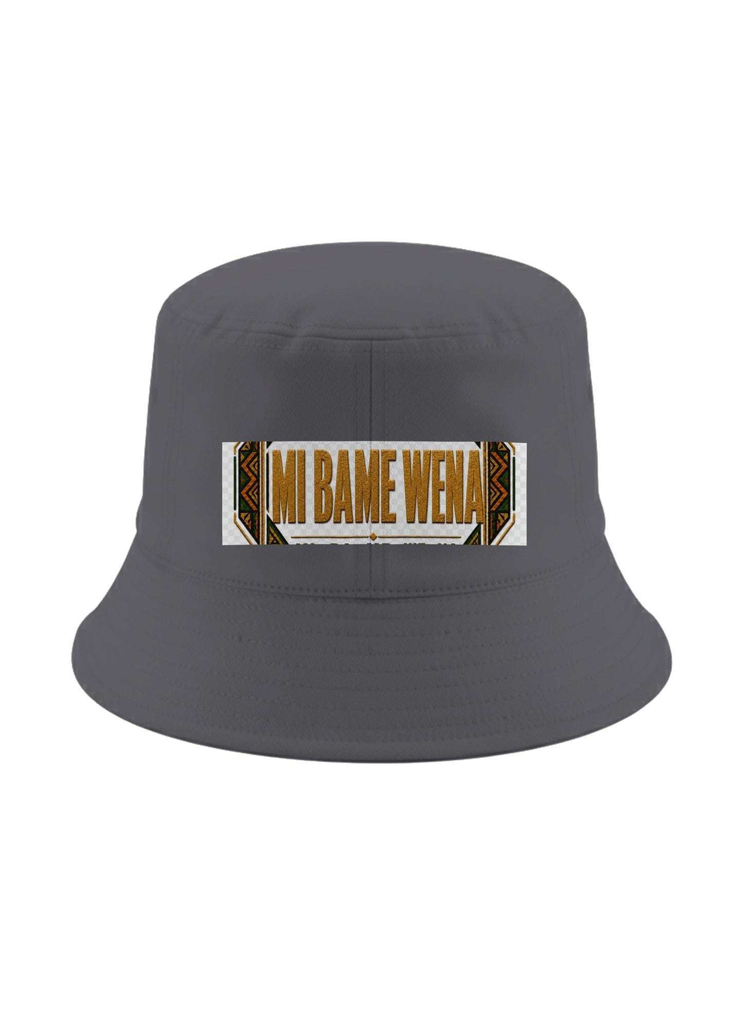 Ubuntu Talks Fon Hello Bucket Hat — MI BAME WENA — Gelato product mockup