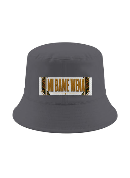 Ubuntu Talks Fon Hello Bucket Hat — MI BAME WENA — Gelato product mockup