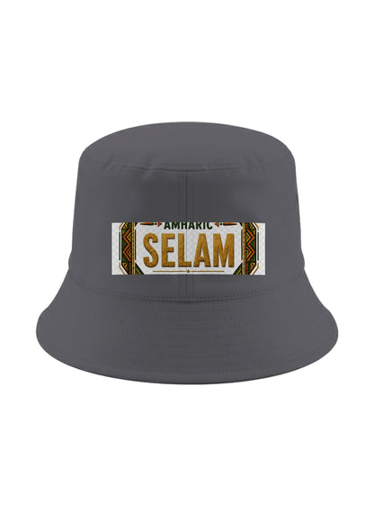 Ubuntu Talks Amharic Hello Bucket Hat — SELAM — Gelato product mockup