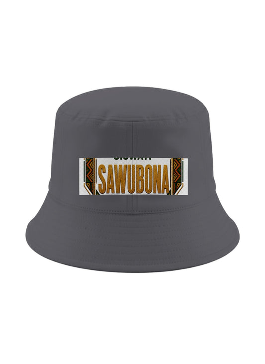 Ubuntu Talks Acholi Hello Bucket Hat — ITYE NINING? — Gelato product mockup