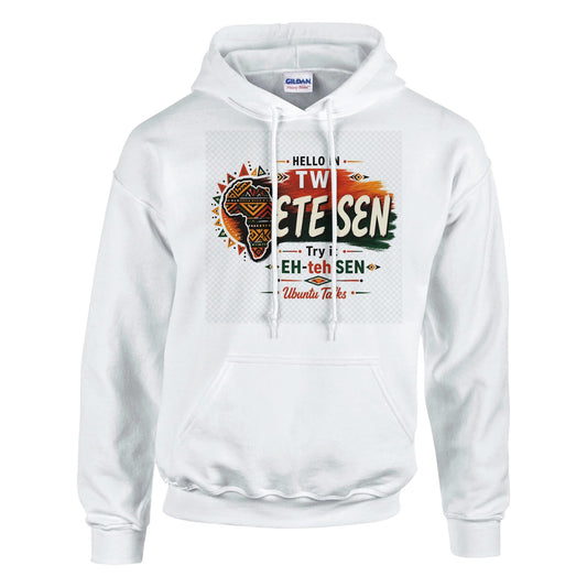 Ubuntu Talks Ewe Hello Hoodie — ALEKEE (Design 1) — Gelato product mockup