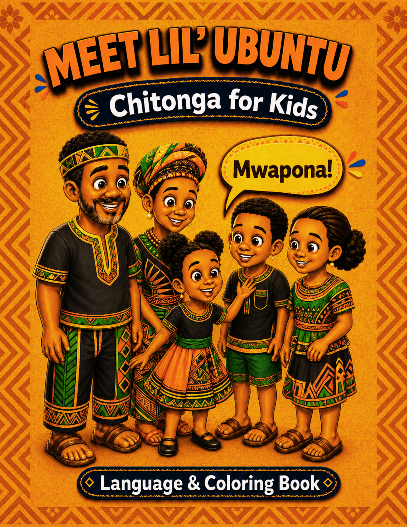 Lil' Ubuntu Chitonga for Kids: Language & Coloring Book
