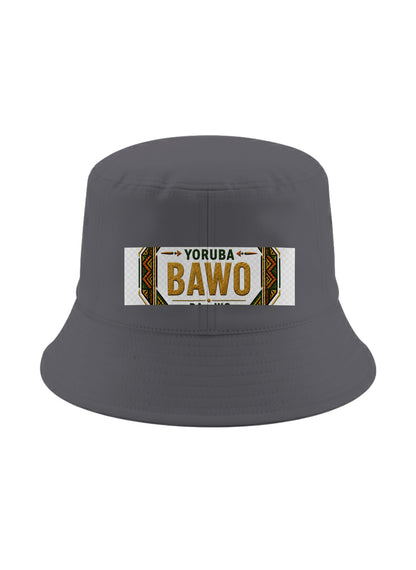 Ubuntu Talks Yoruba Hello Bucket Hat — BAWO — Gelato product mockup