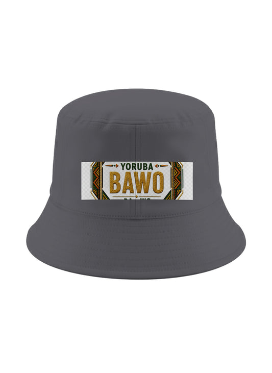 Ubuntu Talks Yoruba Hello Bucket Hat — BAWO — Gelato product mockup