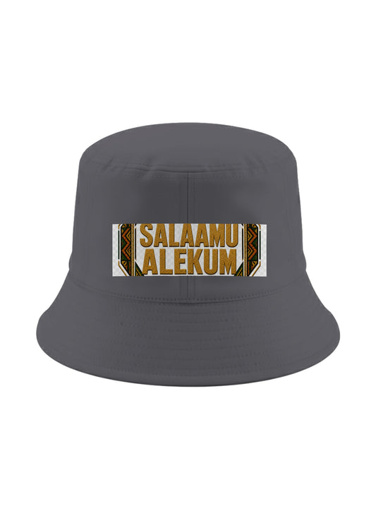 Ubuntu Talks Beja Hello Bucket Hat — SALAAMU ALEKUM — Gelato product mockup
