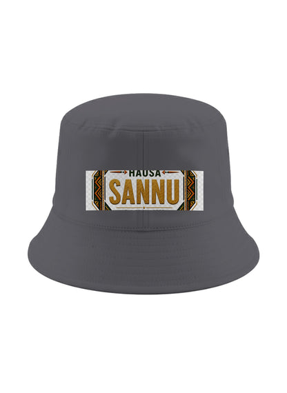 Ubuntu Talks Hausa Hello Bucket Hat — SANNU — Gelato product mockup