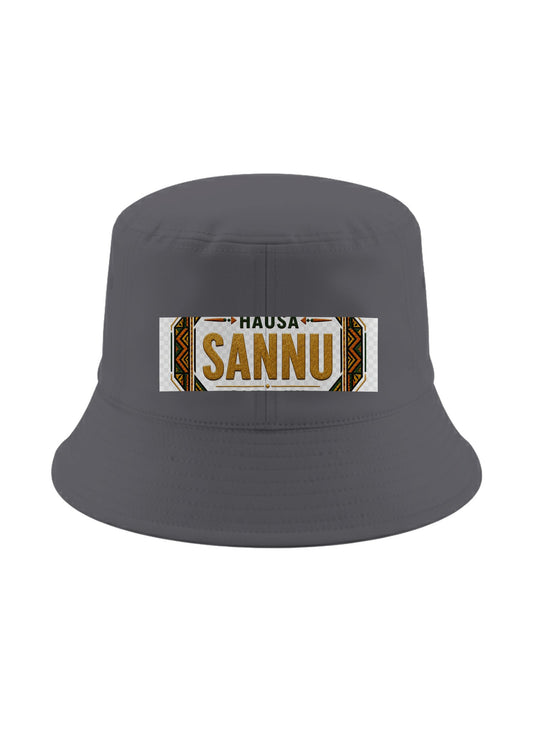 Ubuntu Talks Hausa Hello Bucket Hat — SANNU — Gelato product mockup