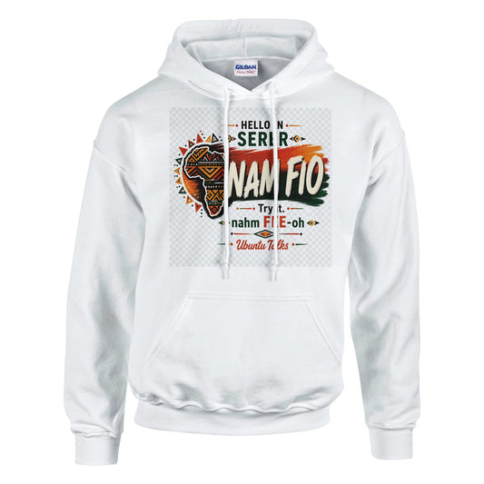 Ubuntu Talks Kanuri Hello Hoodie — WUSHE (Design 1) — Gelato product mockup