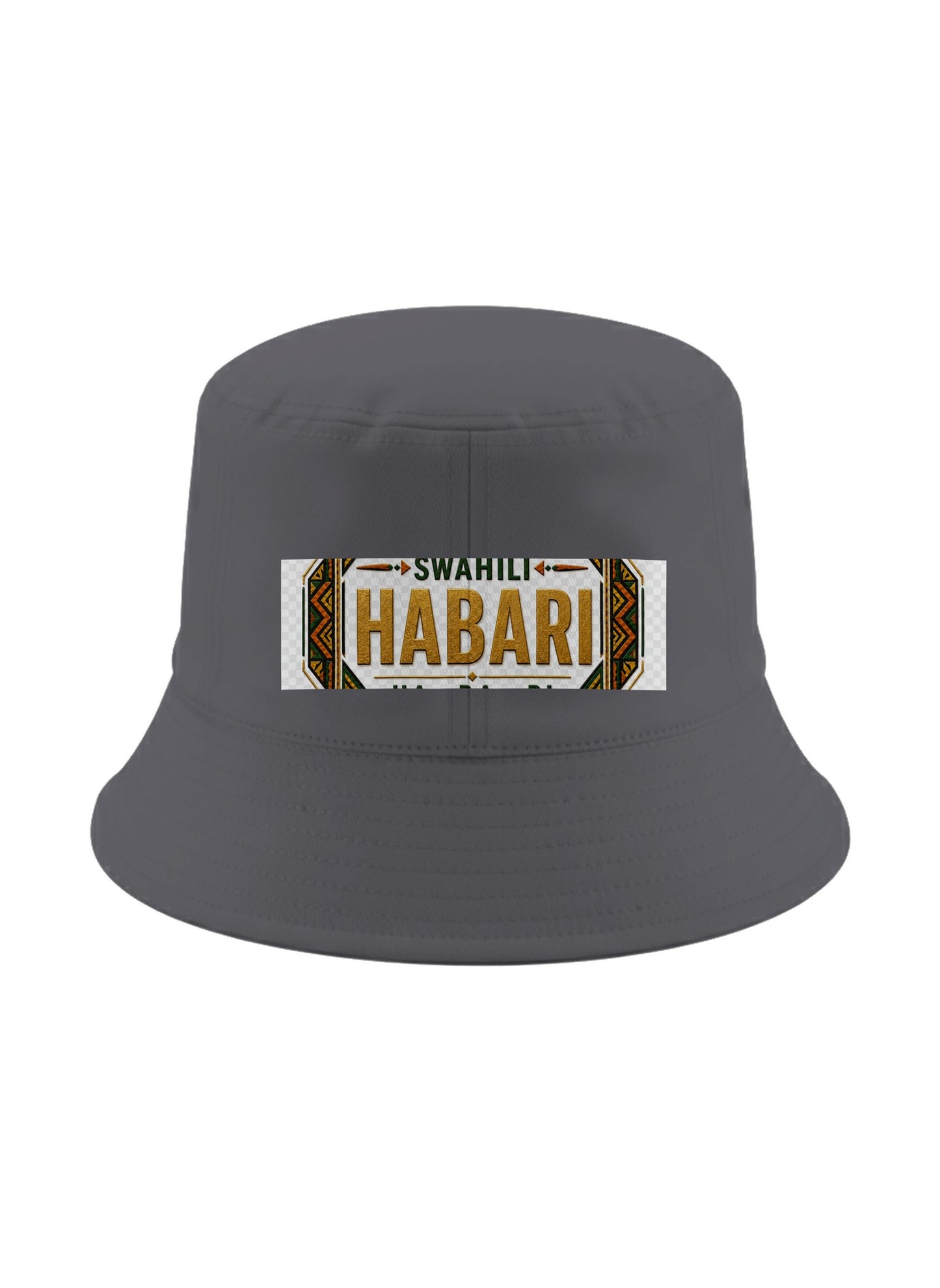 Ubuntu Talks Swahili Hello Bucket Hat — HABARI — Gelato product mockup