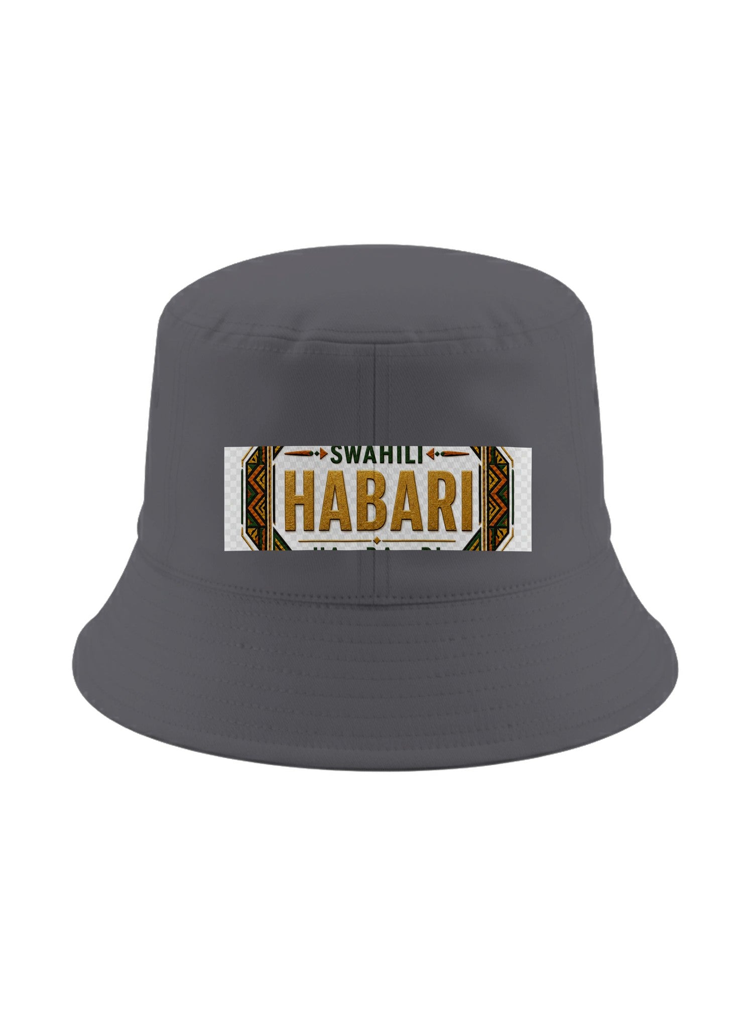 Ubuntu Talks Swahili Hello Bucket Hat — HABARI — Gelato product mockup