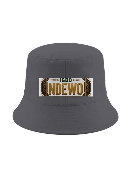 Ubuntu Talks Igbo Hello Bucket Hat — NDEWO — Gelato product mockup