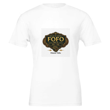 Ubuntu Talks Zarma Hello T-Shirt — FOFO — Gelato product mockup