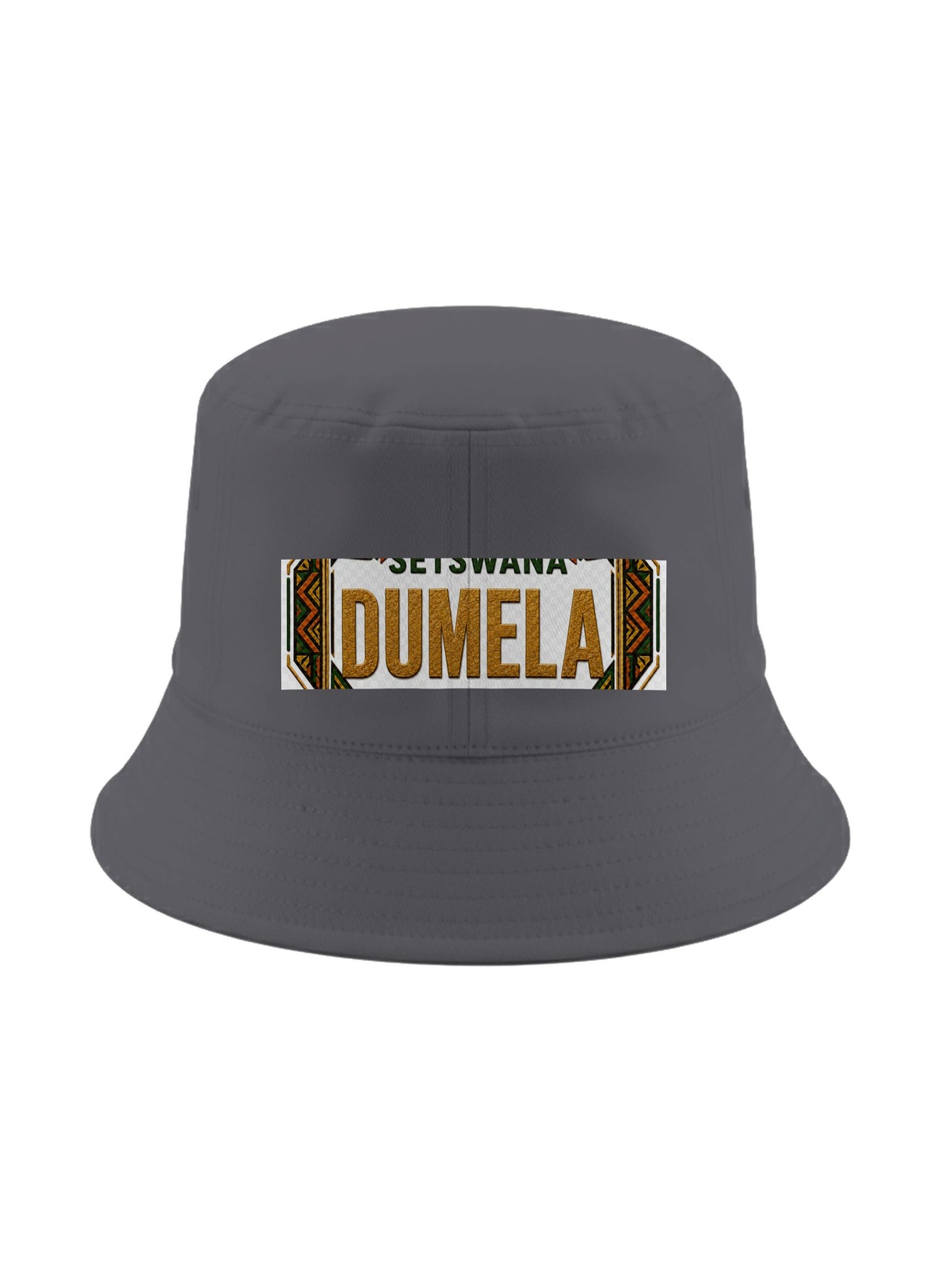 Ubuntu Talks Setswana Hello Bucket Hat — DUMELA — Gelato product mockup